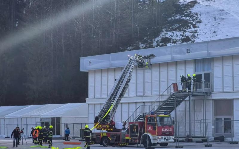 FIRE DRILL UNDER THE POLiGON SLOPE